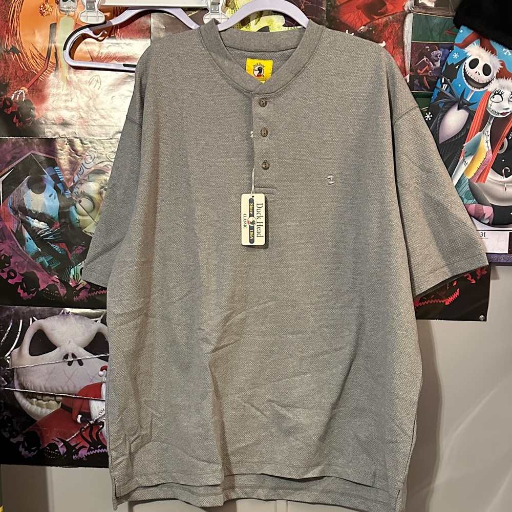 Duck Head Men's Short Sleeve in Light Gray
